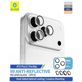 رینگ محافظ لنز بلو تیتانیوم ضد انعکاس نور Blueo 99Anti-Reflective PVD Titanium Alloy Lens Glass مناسب برای Apple iPhone 18 Pro
