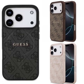 قاب برند گس مدل Guess 4G Ring Classic Logo With MagSafe مناسب برای Apple iPhone 17 Pro Max