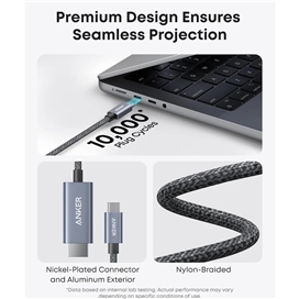 کابل تصویر Type-C به HDMI انکر A87E0H12