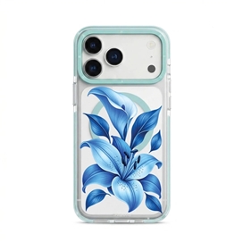 قاب لیلیوم آبی Blue Lilium با مگ سیف برند بلو Blueo آیفون مناسب برای Apple iPhone 17 Pro