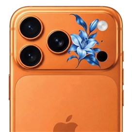 محافظ دور لنز طرح لیلیوم آبی Blue Lilium بلو Blueo Invisible Shock-Resistant Lens Protection مناسب برای Apple iPhone 18 Pro Max