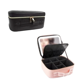 کیف لوازم آرایش آینه دار گرین لاین Green Lion Makeup Organizer GNMAKEORGBK دارای چراغ
