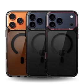قاب برند نیمی شفاف دودی مدل Nimmy Magnetic Crystal Clear آیفون مناسب برای Apple iPhone 18 Pro