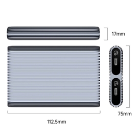 قاب M.2 NVMe SSD دو سینی اوریکو مدل AM2C3-2N