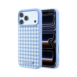 قاب برند کارل لاگرفلد مدل Karl Lagerfel Smooth PU Magsafe Houndstooth With Resin Logo مناسب برای Apple iPhone 18 Pro Max