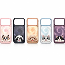قاب برند نیمی مدل Nimmy Magnetic Floppy Big Eyes Series مناسب برای Apple iPhone 17 Pro Max