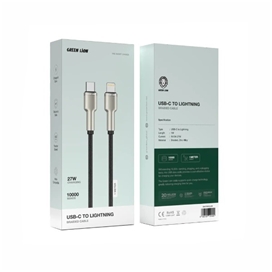 کابل تبدیل USB-C به لایتنینگ گرین لاین Green Lion GN27BRC2LBK