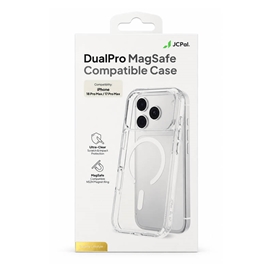 قاب شفاف مگ‌سیف MagSafe جی سی پال JCPal مدل DualPro مناسب برای Apple iPhone 18 Pro