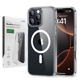 قاب شفاف مگ‌سیف MagSafe جی سی پال JCPal مدل DualPro مناسب برای Apple iPhone 17 Pro Max