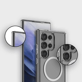 قاب Blueo بلو کریستالی با مگ سیف Crystal Drop Resistance Magsafe Case مناسب برای Galaxy S25 Ultra