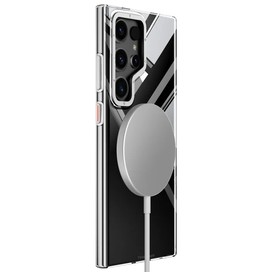 قاب مگ سیف برند یانگ کیت مدل YOUNGKIT Crystal Clear Magsafe Series مناسب برای Galaxy S25 Ultra