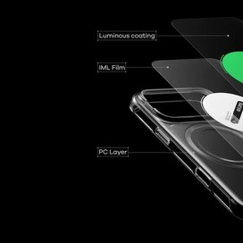 قاب آیفون 18 پرومکس برند آلومو مدل AULUMU A18 Transparent Luminous مناسب برای Apple iPhone 18 Pro Max