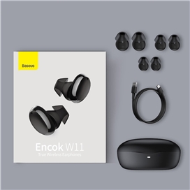 هندزفری بلوتوث دوگوش بیسوس Baseus W11 Encok True Wireless Earphones NGTW060001