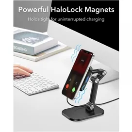 پایه نگهدارنده و شارژر مگسیف رومیزی ESR HaloLock Adjustable Wireless Charging Stand