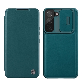 کیف چرمی نیلکین Samsung S22 Plus 5G Nillkin Qin Pro Plain Leather Cloth Case دارای محافظ دوربین