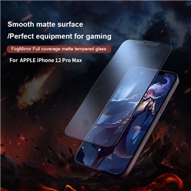 گلس مات تمام صفحه تمام چسب نیلکین آیفون Apple iPhone 12 Pro Max Nillkin Fog Mirror Matte Glass