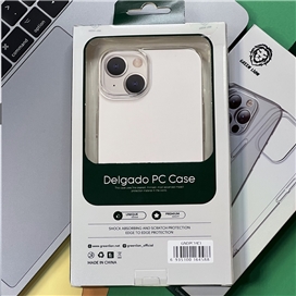 قاب شفاف گرین Green مدل Delgado PC Case مناسب برای Apple iPhone 14