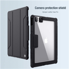 کیف کلاسوری نیلکین مدل Camshield Bumper Leather مناسب برای تبلت اپل iPad Pro 12.9 2020 / iPad Pro 12.9 2021 2022