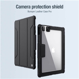 کیف کلاسوری نیلکین مدل Camshield Bumper Leather مناسب برای تبلت اپل iPad Pro 12.9 2020 / iPad Pro 12.9 2021 2022