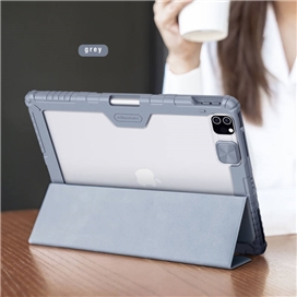 کیف کلاسوری نیلکین مدل Camshield Bumper Leather مناسب برای تبلت اپل iPad Pro 12.9 2020 / iPad Pro 12.9 2021 2022