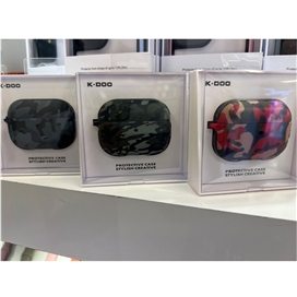 کاور ایرپاد چرمی برند K-Doo مدل Camo مناسب برای  Apple AirPod Pro