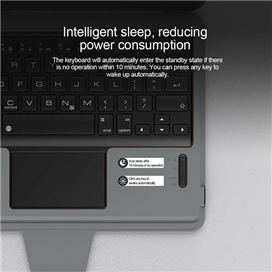 کیف کلاسوری کیبورد دار نیلکین مدل Bumper Combo Keyboard مناسب برای تبلت اپل  iPad Pro 11 (2020) iPad Pro 11 (2021) iPad Pro 11 (2022)