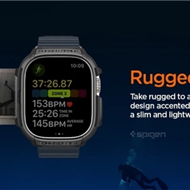 گارد اپل واچ اولترا 49mm اسپیگن مدل Spigen Rugged Armor