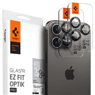 محافظ لنز دوربین اسپیگن مدل EZ Fit Optik Pro برای iPhone 16 Pro بسته 2 تایی