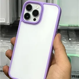 قاب پشت شفاف برند مجیک ماسک Magic Mask مدل کیو سریز Q Series دور لنز دار برای گوشی  iPhone 13 Pro Max