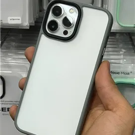 قاب پشت شفاف برند مجیک ماسک Magic Mask مدل کیو سریز Q Series دور لنز دار برای گوشی  iPhone 13 Pro Max
