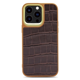 قاب برند کجسا Kajsa مدل Croco Pattern Leather مناسب برای Apple iPhone 14 Plus