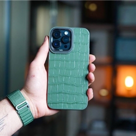 قاب برند کجسا Kajsa مدل Croco Pattern Leather مناسب برای Apple iPhone 14 Plus