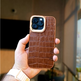 قاب برند کجسا Kajsa مدل Croco Pattern Leather مناسب برای Apple iPhone 14 Plus