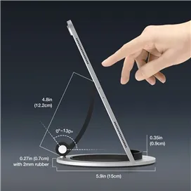 پایه نگهدارنده برند جاست موبایل Just Mobile مدل Encore مناسب برای آیپد نقره ای  iPad 1, 2 Silver
