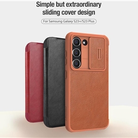 کیف کلاسوری نیلکین مدل Qin Pro Leather Case مناسب برای گوشی موبایل سامسونگ Galaxy S23 Plus