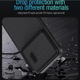 کاور نیلکین مدل Textured Fiber S Case مناسب برای گوشی موبایل سامسونگ Galaxy S23