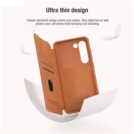 کیف کلاسوری نیلکین مدل Qin Pro Leather Case مناسب برای گوشی موبایل سامسونگ Galaxy S23