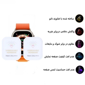 محافظ صفحه نمایش اپیکوی مدل Hydrogel مناسب برای اپل واچ 49 میلی متری سری Ultra بسته دو عددی