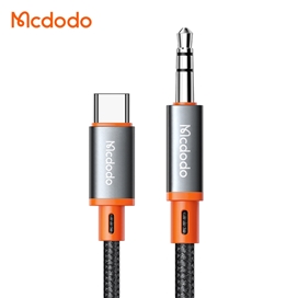 کابل تبدیل فنری تایپ سی به جک 3.5mm هدفون AUX مکدودو MCDODO CA-0900 طول 180 سانتیمتر