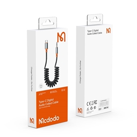 کابل تبدیل فنری تایپ سی به جک 3.5mm هدفون AUX مکدودو MCDODO CA-0900 طول 180 سانتیمتر