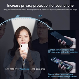 گلس نیلکین حریم شخصی مناسب برای آیفون 13 Nillkin iPhone 13 Guardian privacy tempered glass