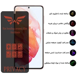 محافظ صفحه نمایش حریم شخصی اپیکوی مدل Nano مناسب برای گوشی موبایل سامسونگ Galaxy S21