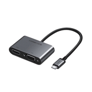 تبدیل USB-C به HDMI و VGA و USB 3.0 یوگرین مدل CM162 کد