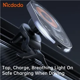 هولدر و شارژ وایرلس مگنتی مک دودو Mcdodo Transparent Magnetic Wireless Charging Car mount CH-2340