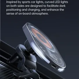هولدر و شارژ وایرلس مگنتی مک دودو Mcdodo Transparent Magnetic Wireless Charging Car mount CH-2340