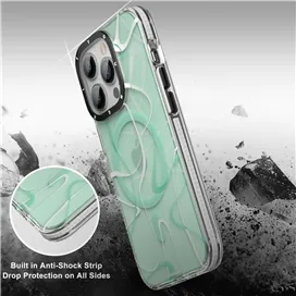 قاب YOUNGKIT یانگکیت Green Ink Painting Classic Anti-Drop Impact Series Apple iphone مناسب برای Apple iPhone 13
