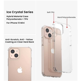 قاب جی تک آیفون 13 مینی G-Tech Sirocco Crystal Hybrid Case iPhone 13 mini