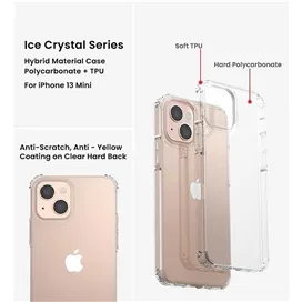 قاب جی تک آیفون 13 مینی G-Tech Sirocco Crystal Hybrid Case iPhone 13 mini