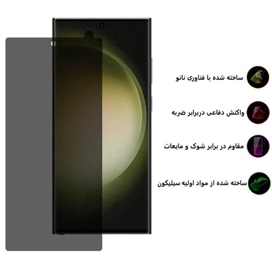 محافظ صفحه نمایش حریم شخصی اپیکوی مدل Hydrogel-Privacy مناسب برای گوشی موبایل سامسونگ Galaxy S22 Ultra