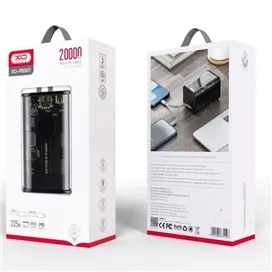 پاوبانک 20000 همراه با کابل تایپ سی و لایتنینگ ایکس او XO-PB307 Built In Cable Powerbank